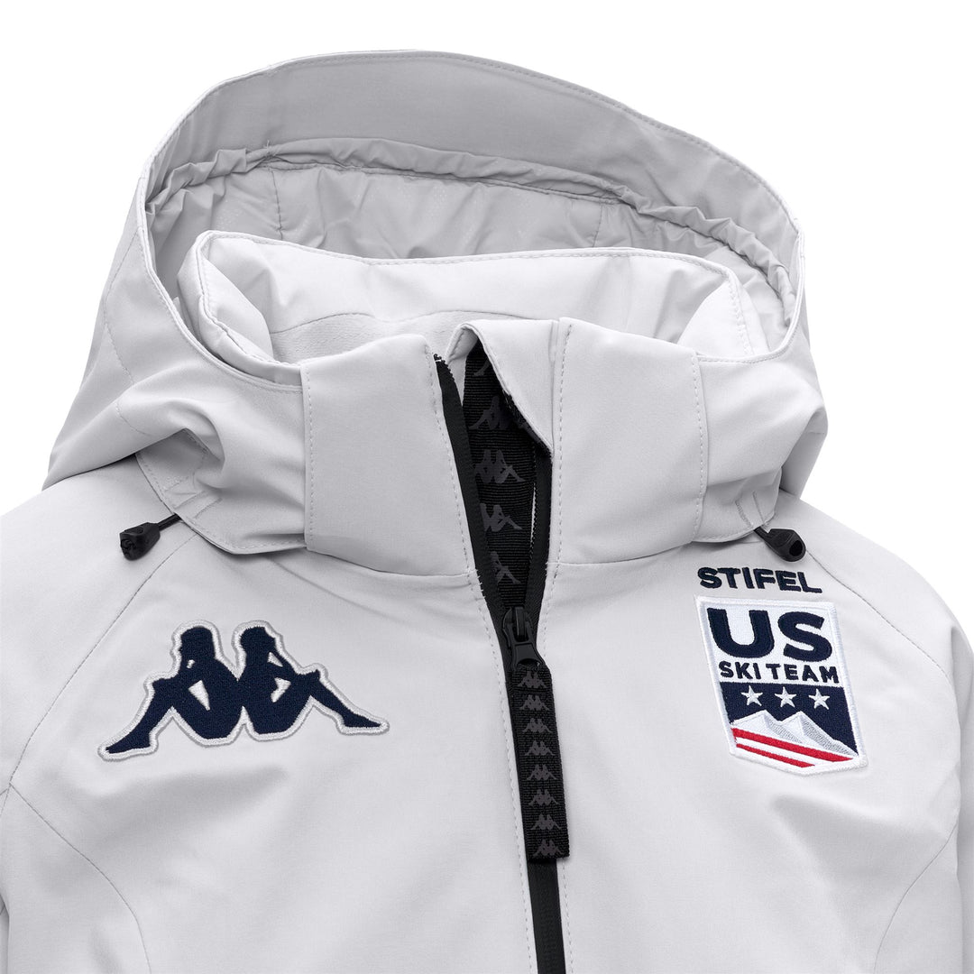 Light grey Women's Padded Waterproof Jacket for Skiing main