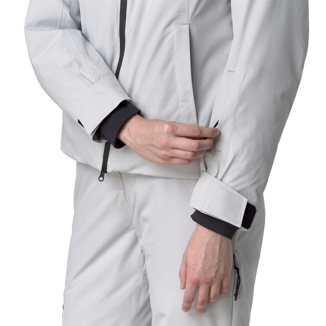 Light grey Women's Padded Waterproof Jacket for Skiing main