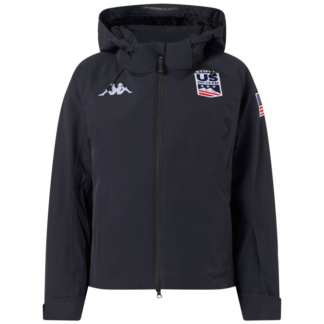 Navy Grey Women's Ski Mid Jacket with Waterproof Protection. 01