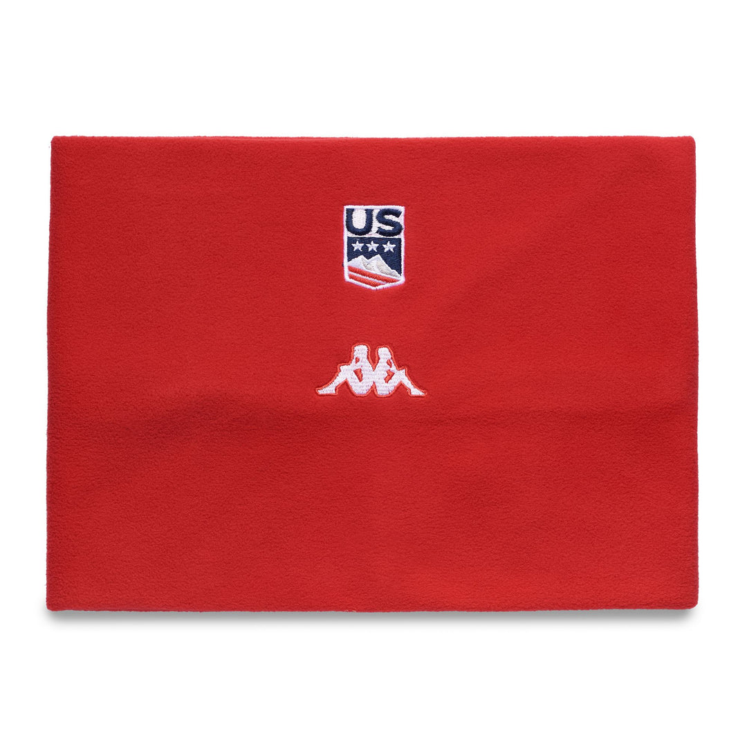 Écharpe de ski unisexe rouge en tissu polaire 01