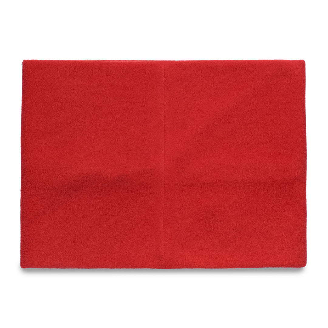 Sciarpa Unisex Rossa in Tessuto Polare con Logo Ricamato main