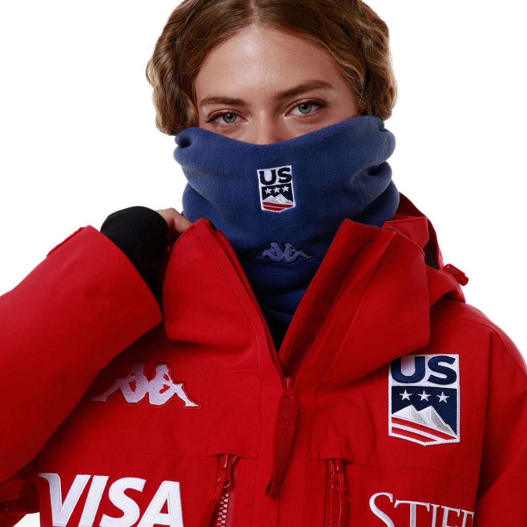 Sciarpa da Sci Unisex Blu Fiord con Logo Ricamato main