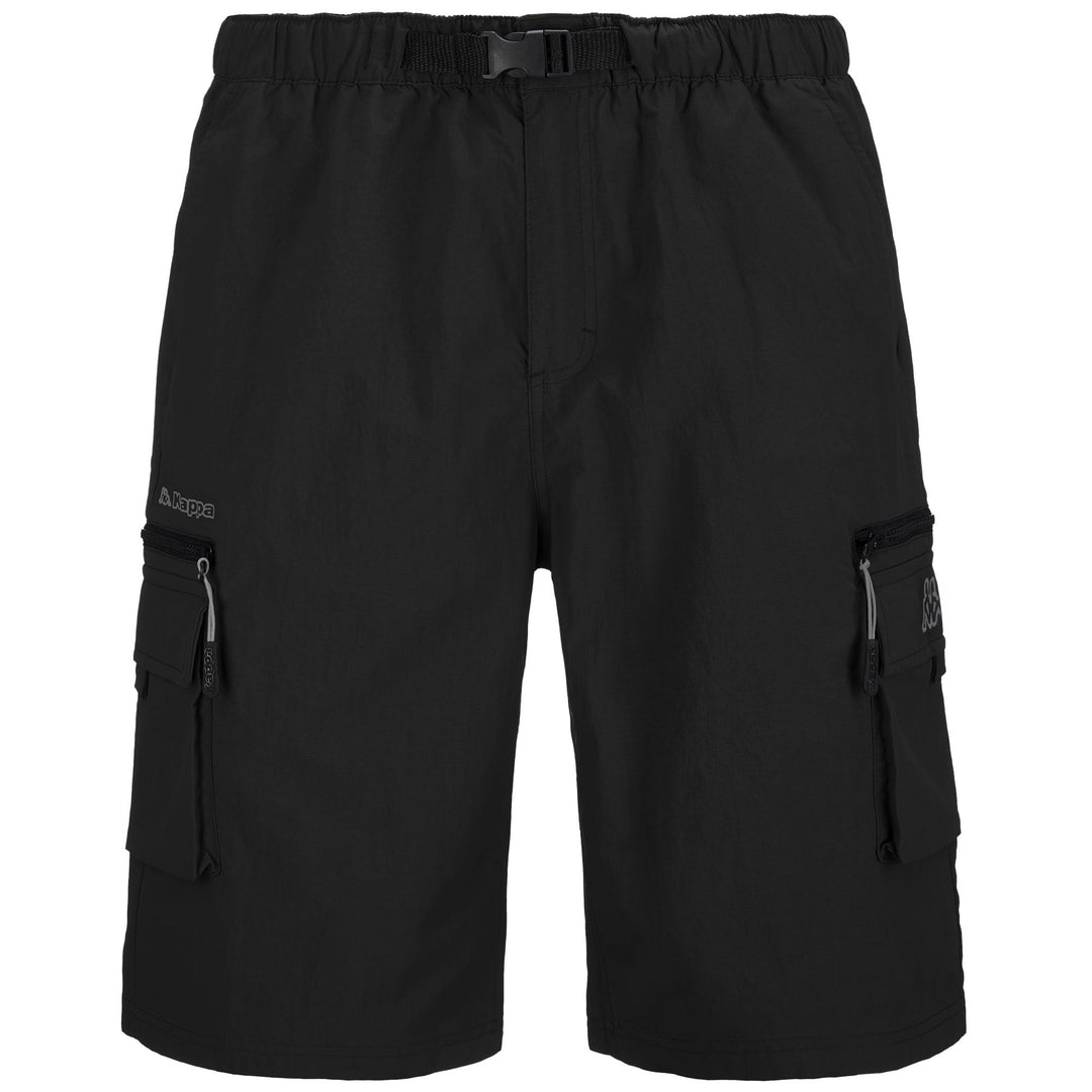 Short de sport en nylon noir pour homme, coupe classique 01