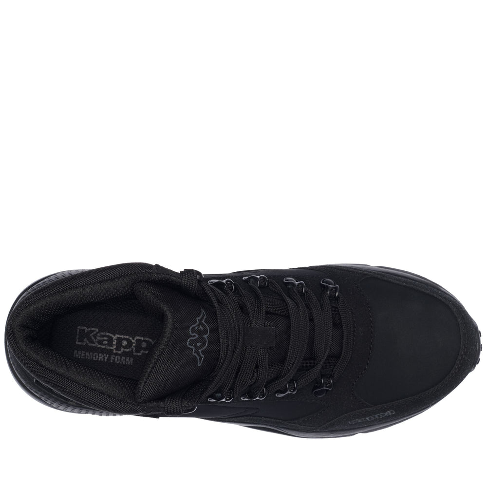 Black Men's Laced Ankle Boots for Walking with Memory Foam 02