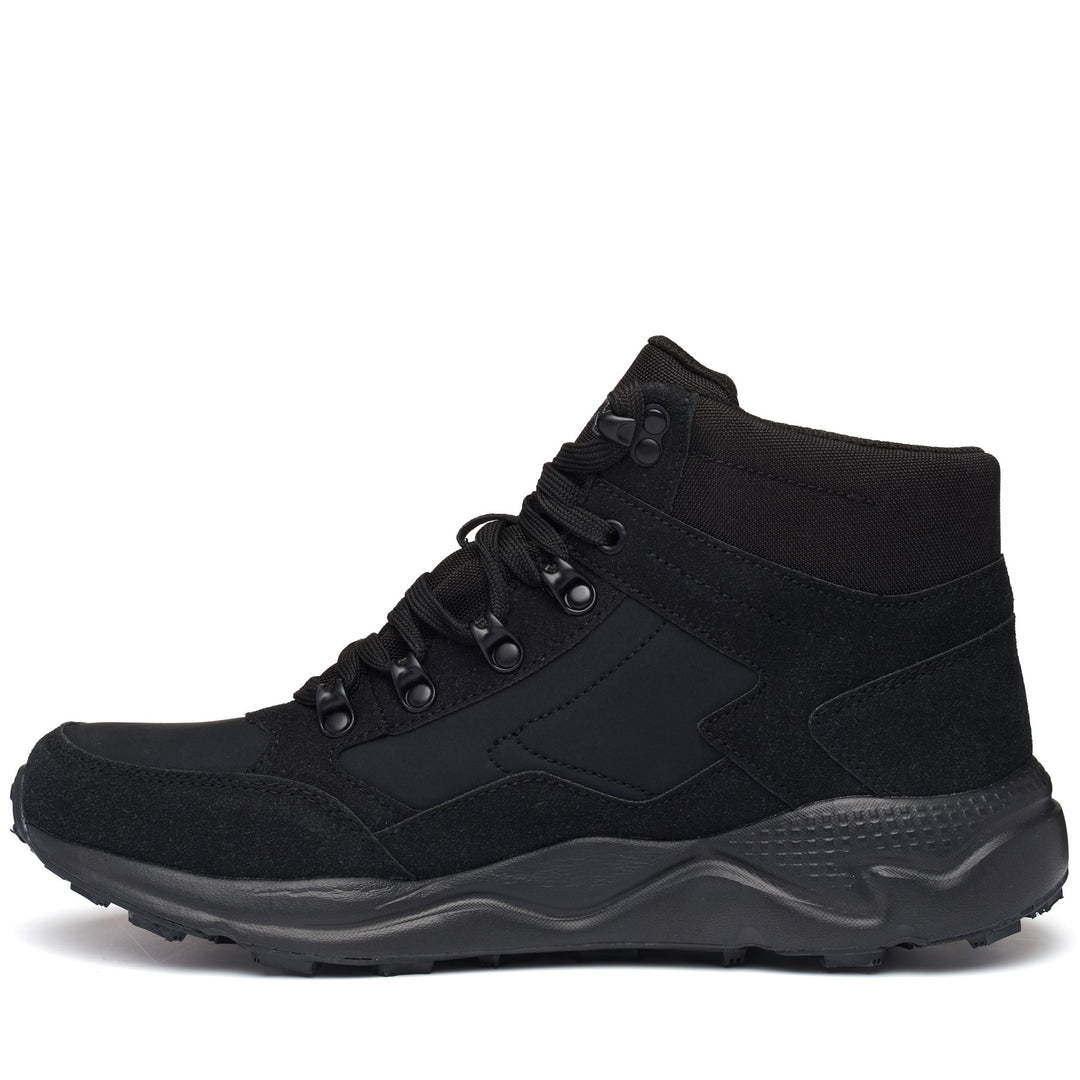 Black Men's Laced Ankle Boots for Walking with Memory Foam main