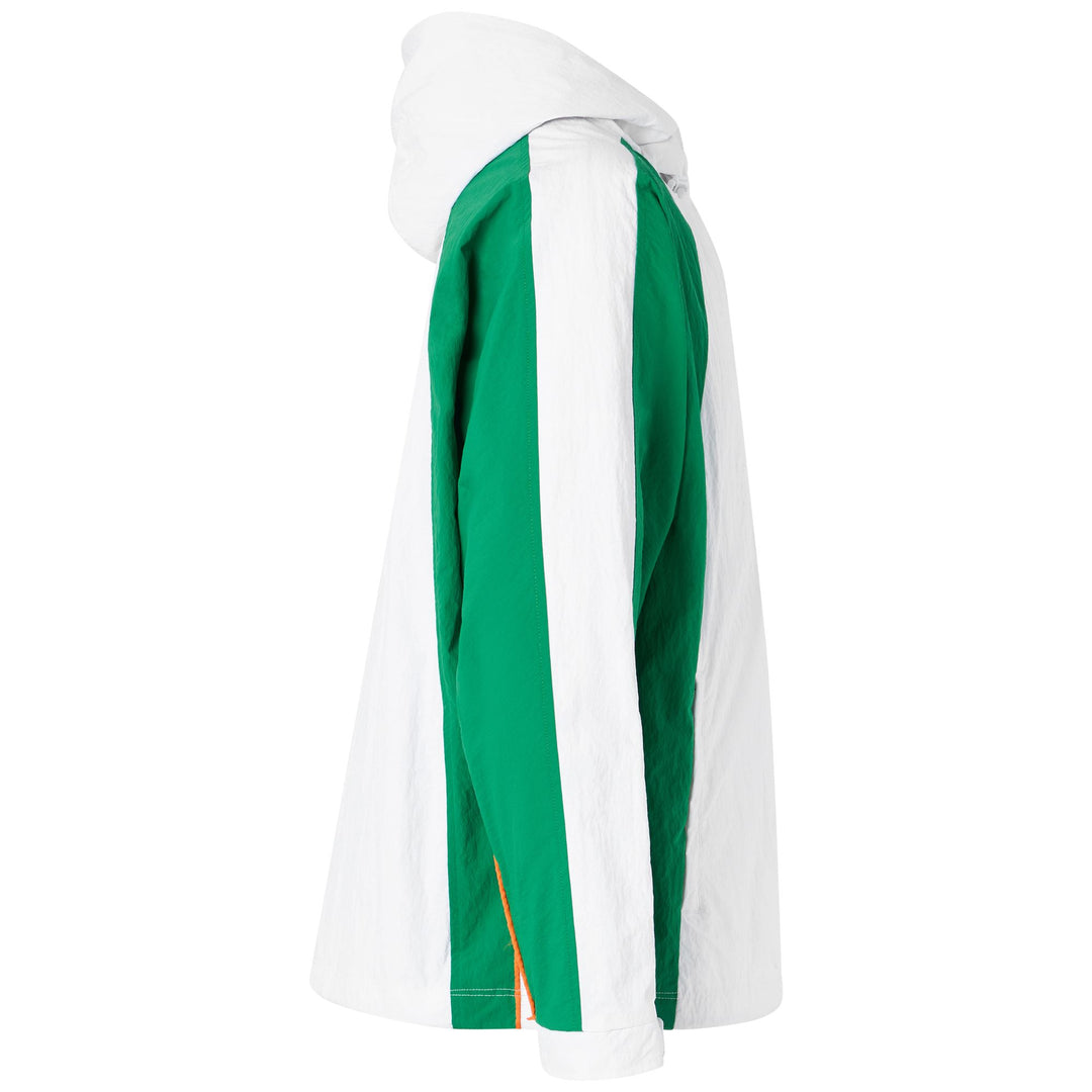 White green Men's Oversized Hooded Jacket with Zipper main