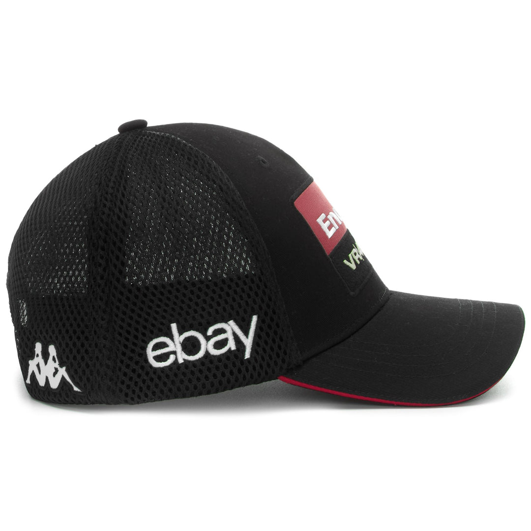 Cappellino da Corsa VR46 Uomo Nero con Chiusura Regolabile 01