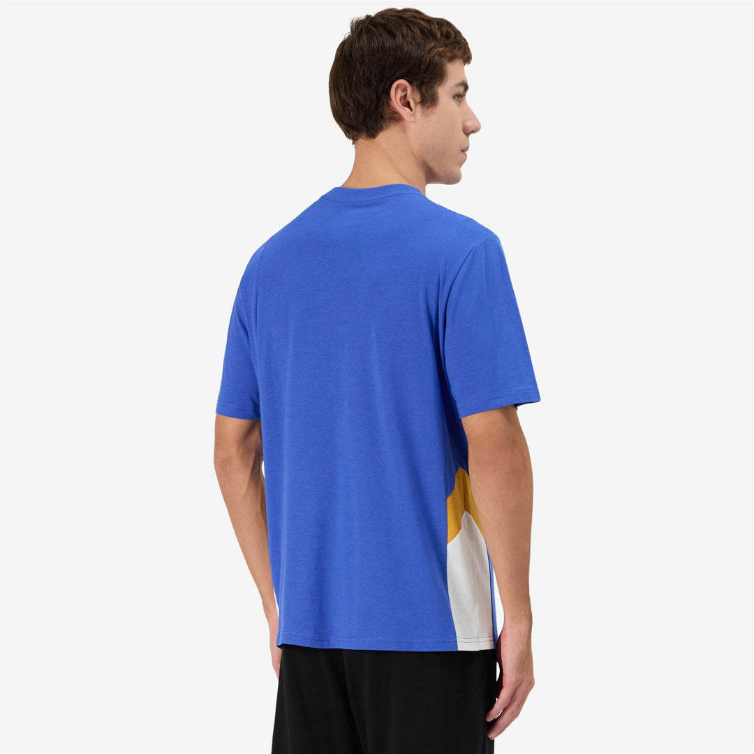 Maglietta in Cotone Stile Sportivo Uomo Blu Reale. main