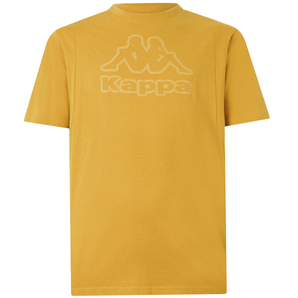 T-Shirt Sportiva Uomo Giallo Oro con Inserti in Rete 02