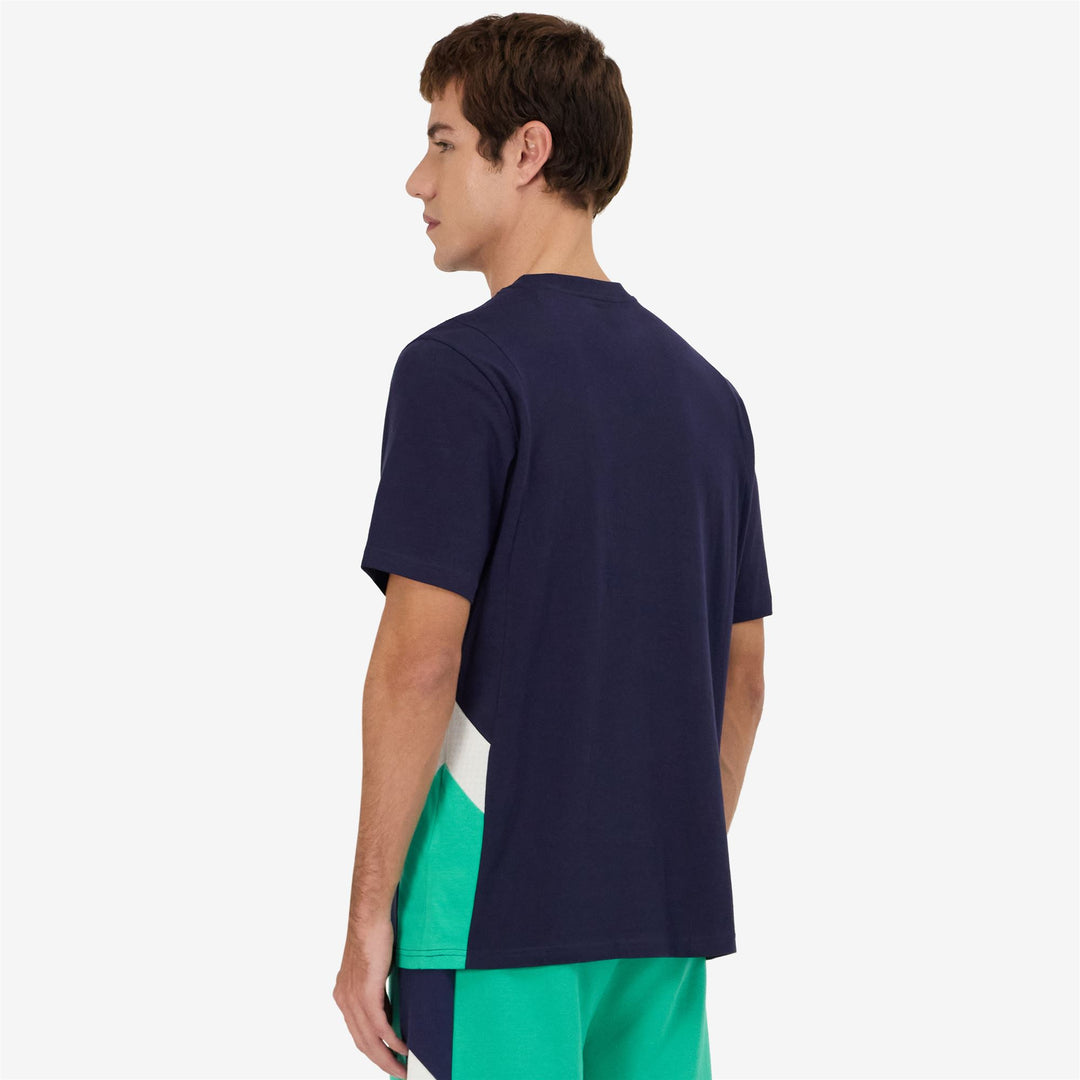T-Shirt Jersey Sportivo Uomo Blu Marino con Inserti in Rete main