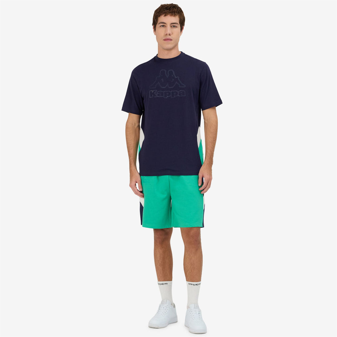 T-Shirt Jersey Sportivo Uomo Blu Marino con Inserti in Rete 01