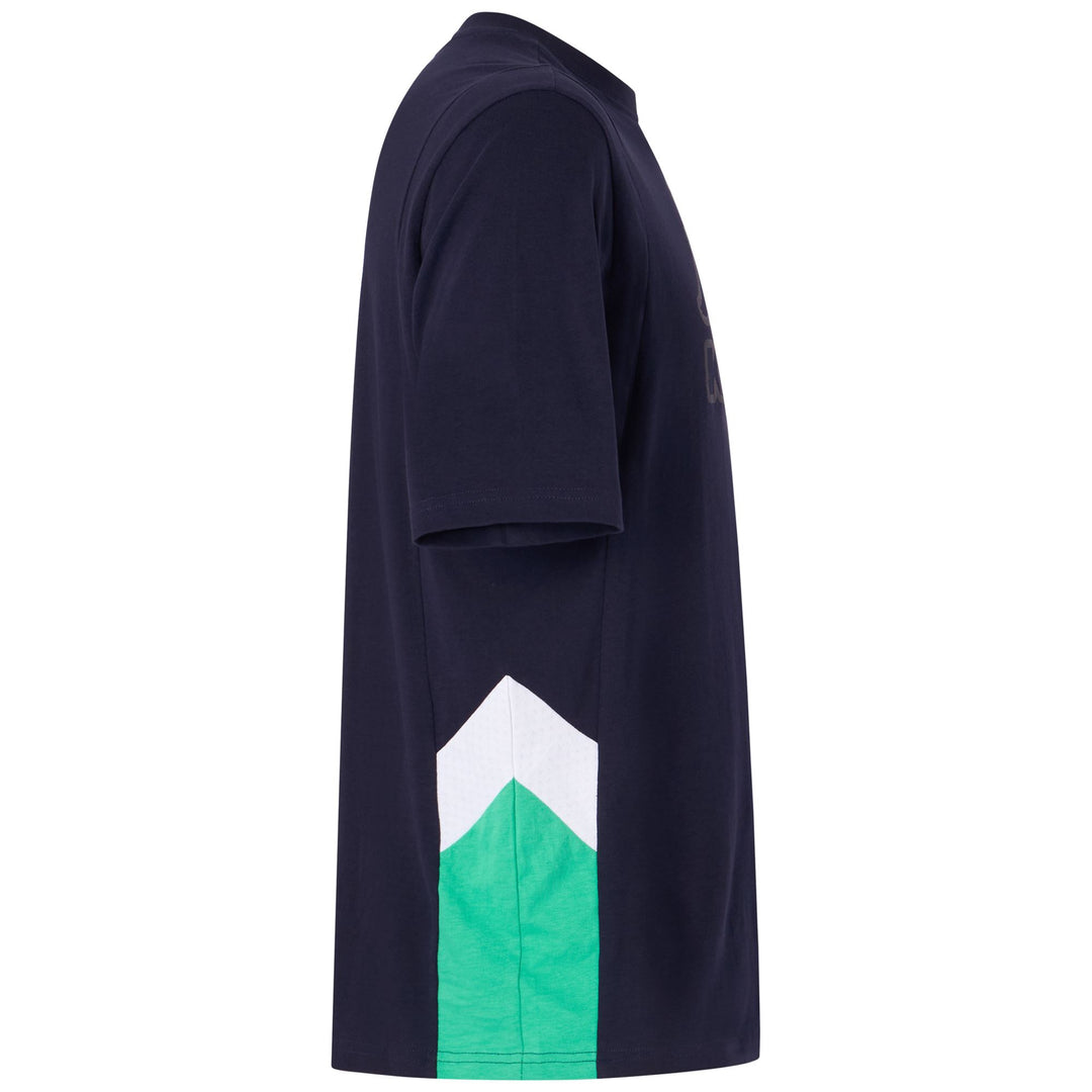 T-Shirt Jersey Sportivo Uomo Blu Marino con Inserti in Rete main