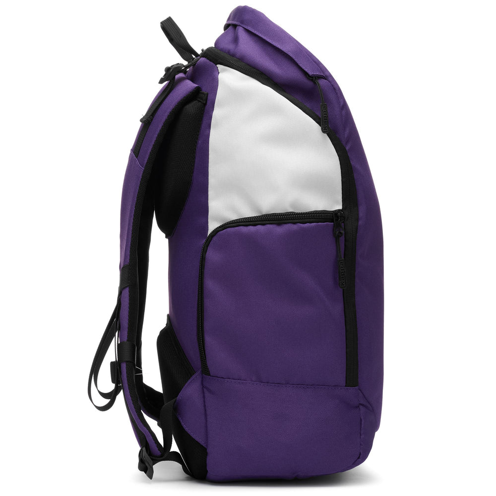 Mochila de fútbol unisex violeta con correas ajustables 02