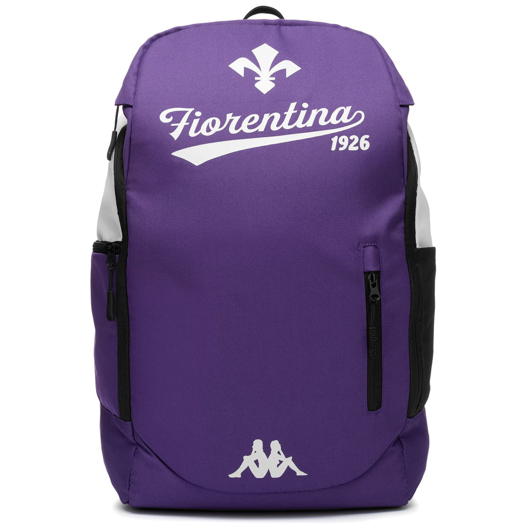 Violet Unisex ACF Fiorentina Soccer Backpack with Zip Opening 01
