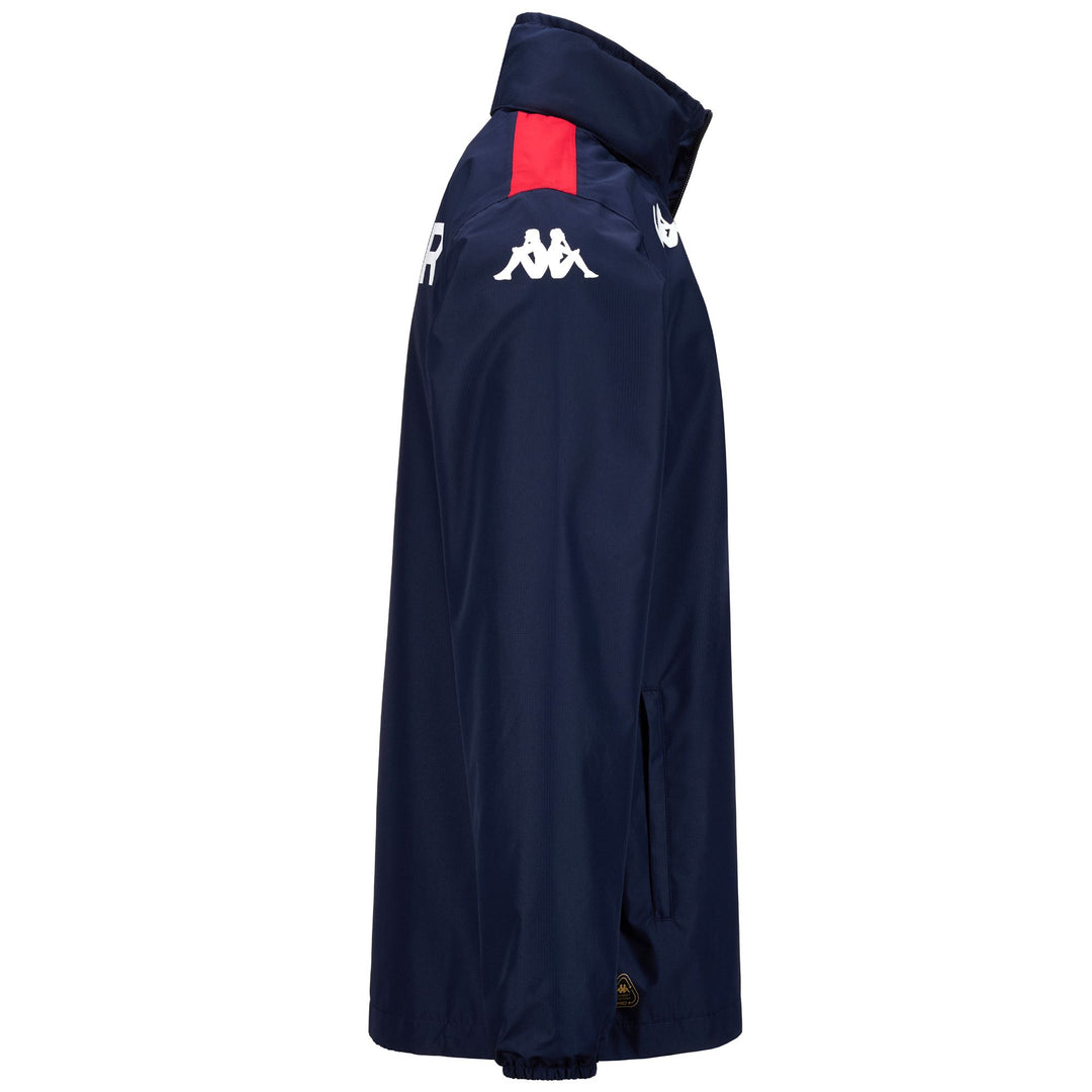 Giacca antipioggia da allenamento da uomo blu marino con protezione dall'acqua main