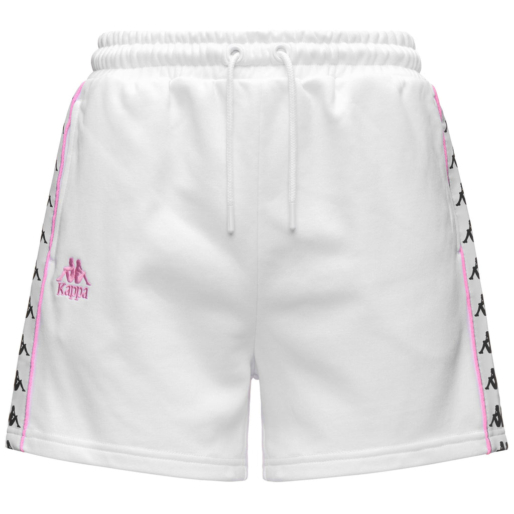 White Women's Sportswear Regular Fit Shorts in French Terry | Kappa