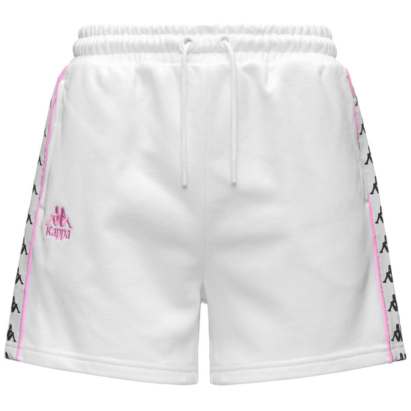 White Women's Sportswear Regular Fit Shorts in French Terry | Kappa