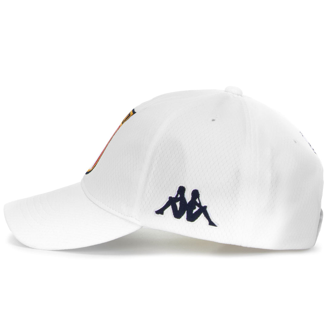 White Unisex Baseball Cap in Texturized Polyester for Golf main