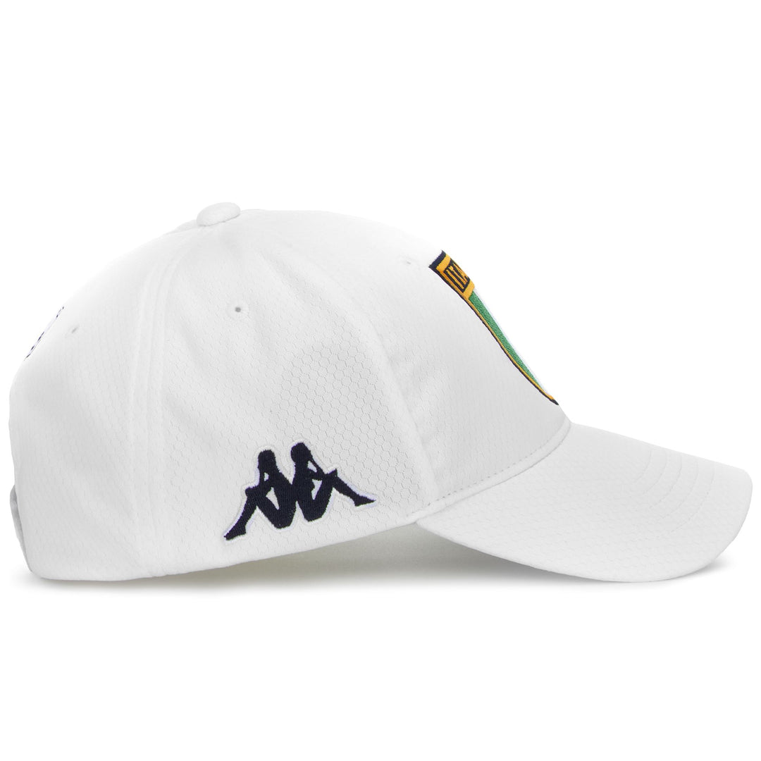 White Unisex Baseball Cap in Texturized Polyester for Golf main