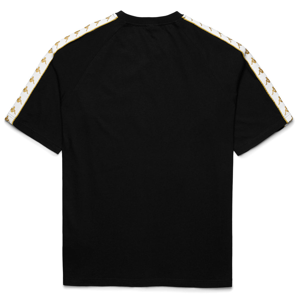 T-Shirt Sportiva da Uomo Nera e Oro con Vestibilità Confortevole 02