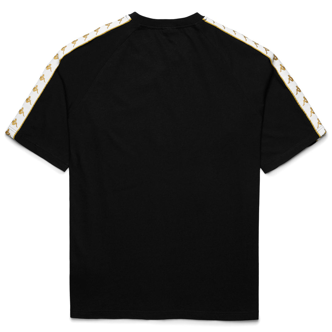 T-Shirt Sportiva da Uomo Nera e Oro con Vestibilità Confortevole main