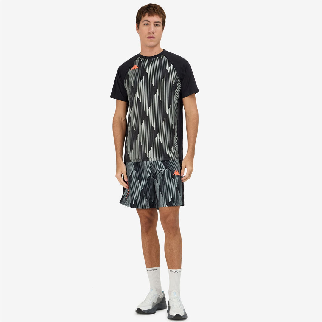 Black Men's Regular Fit Active Jersey Shirt in Stretch Fabric main