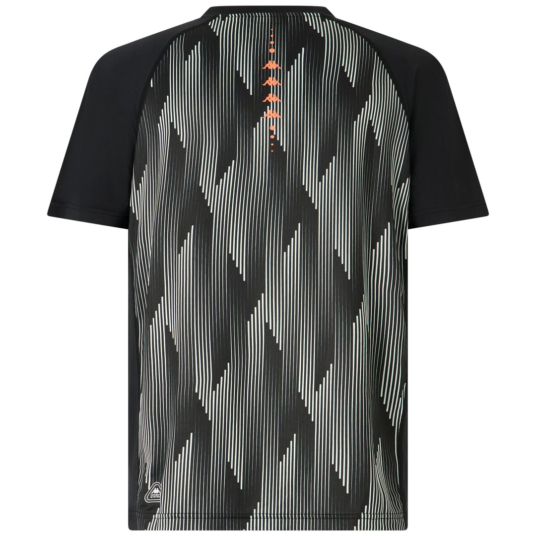 Black Men's Regular Fit Active Jersey Shirt in Stretch Fabric main