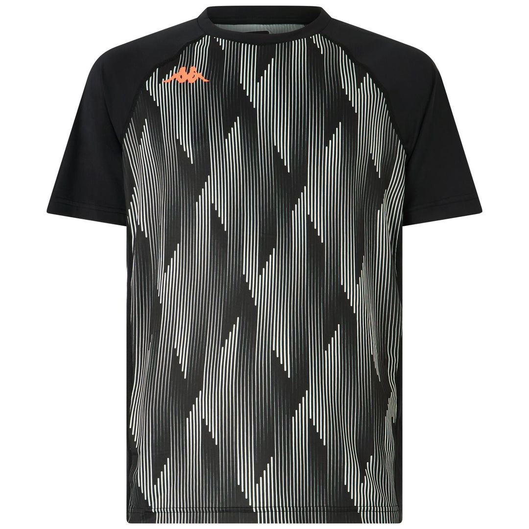Black Men's Regular Fit Active Jersey Shirt in Stretch Fabric 01