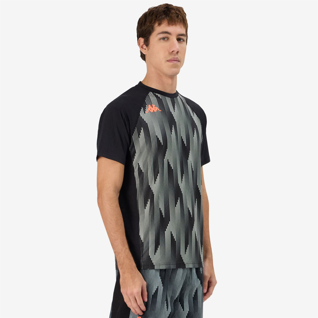 Maglietta Allenamento Uomo Grigio Nero. main