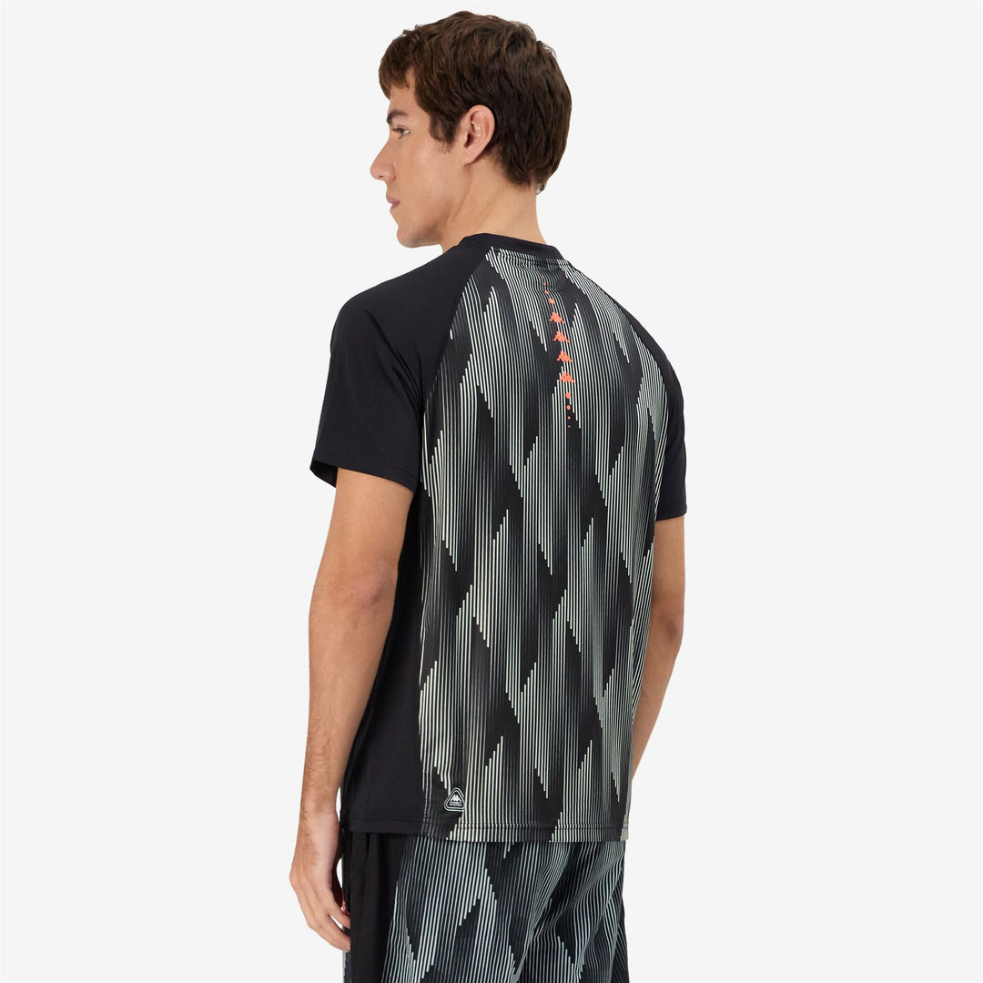 Maglietta Allenamento Uomo Grigio Nero. main