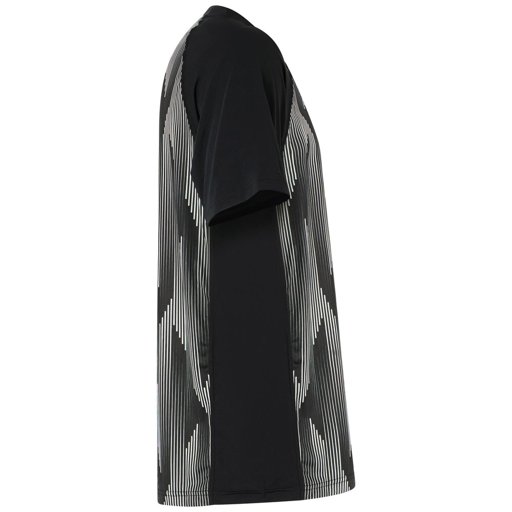 Black Men's Regular Fit Active Jersey Shirt in Stretch Fabric 02