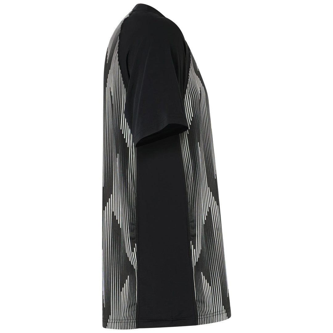 Black Men's Regular Fit Active Jersey Shirt in Stretch Fabric main