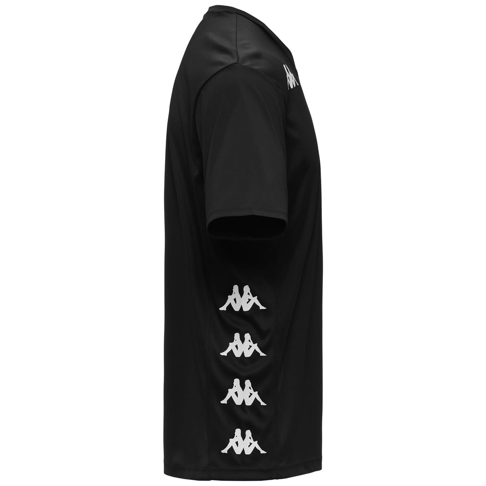 Camiseta de entrenamiento activa negra para hombre con cuello en V 02