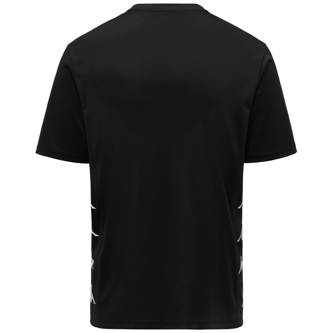 Maillot d'entraînement de football noir pour homme, coupe classique, en tissu interlock main