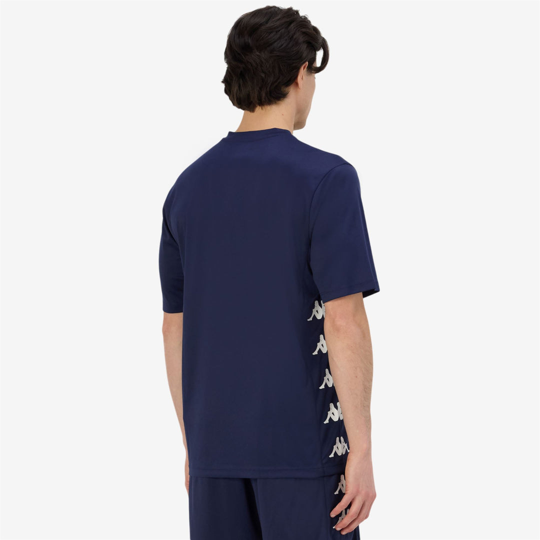 Camiseta de entrenamiento activa de manga corta para hombre en azul marino main