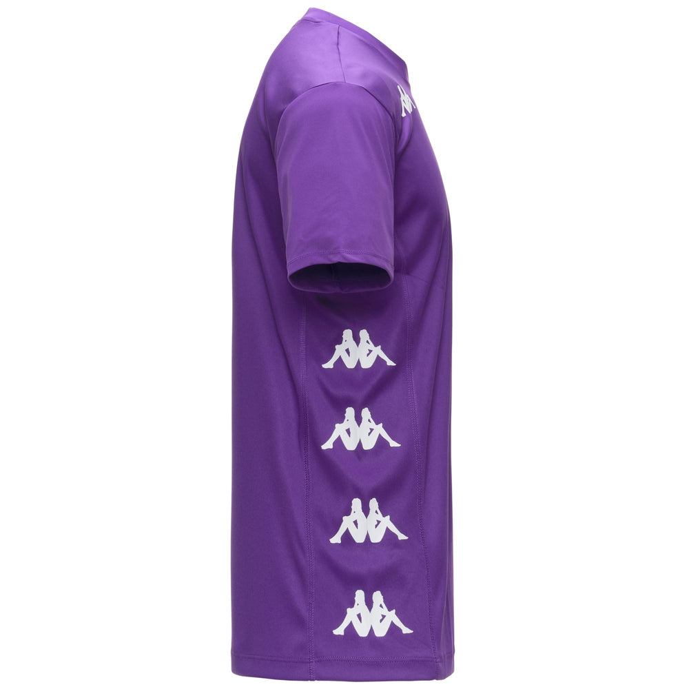 Camiseta de entrenamiento activo de manga corta para hombre color violeta 02