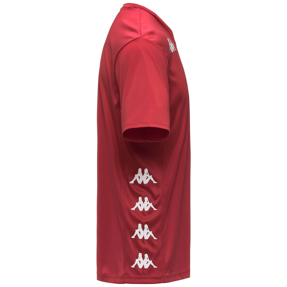 Camiseta de entrenamiento de manga corta para hombre, color rojo 02