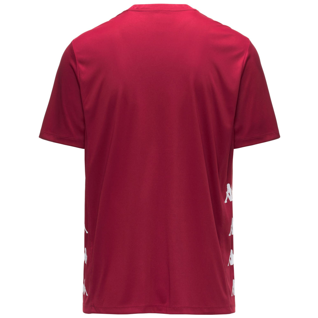 Camiseta de entrenamiento de fútbol Kappa roja de manga corta para hombre main