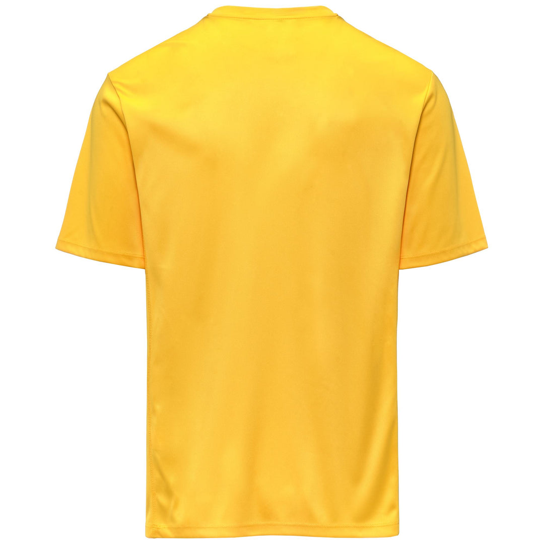 Camiseta de fútbol para entrenamiento amarilla en tejido interlock con corte regular para hombre main