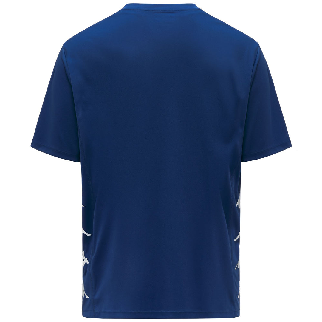 Maglia da allenamento da calcio blu da uomo in tessuto interlock vestibilità regolare main