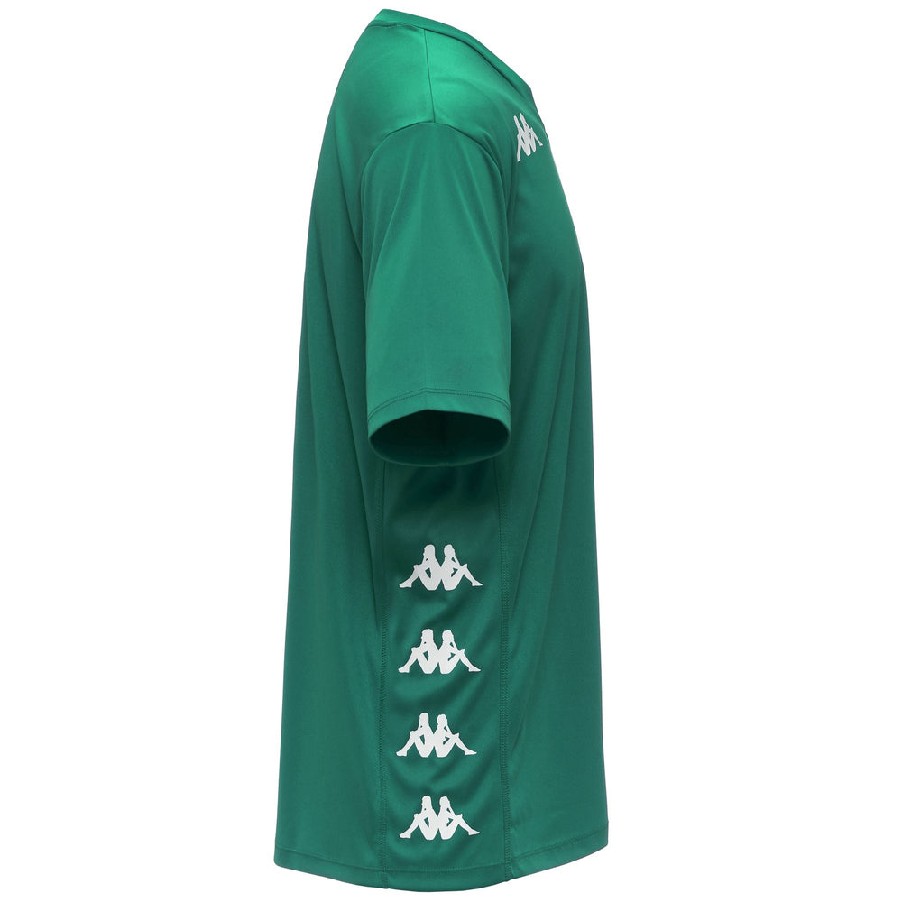 Camiseta de entrenamiento activa verde para hombre con logotipo de Omini 02