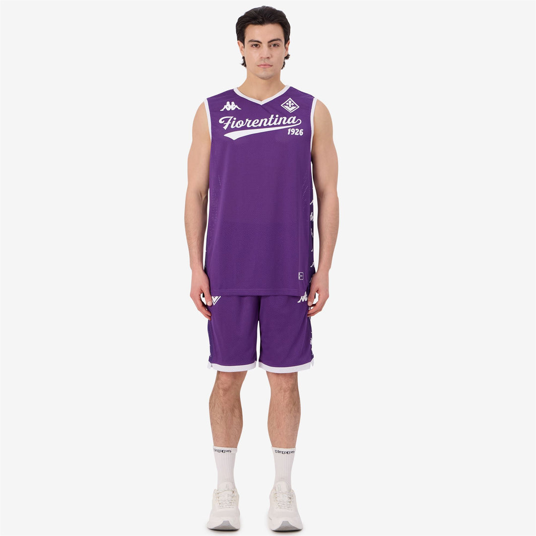Canotta da basket viola della Fiorentina da uomo main