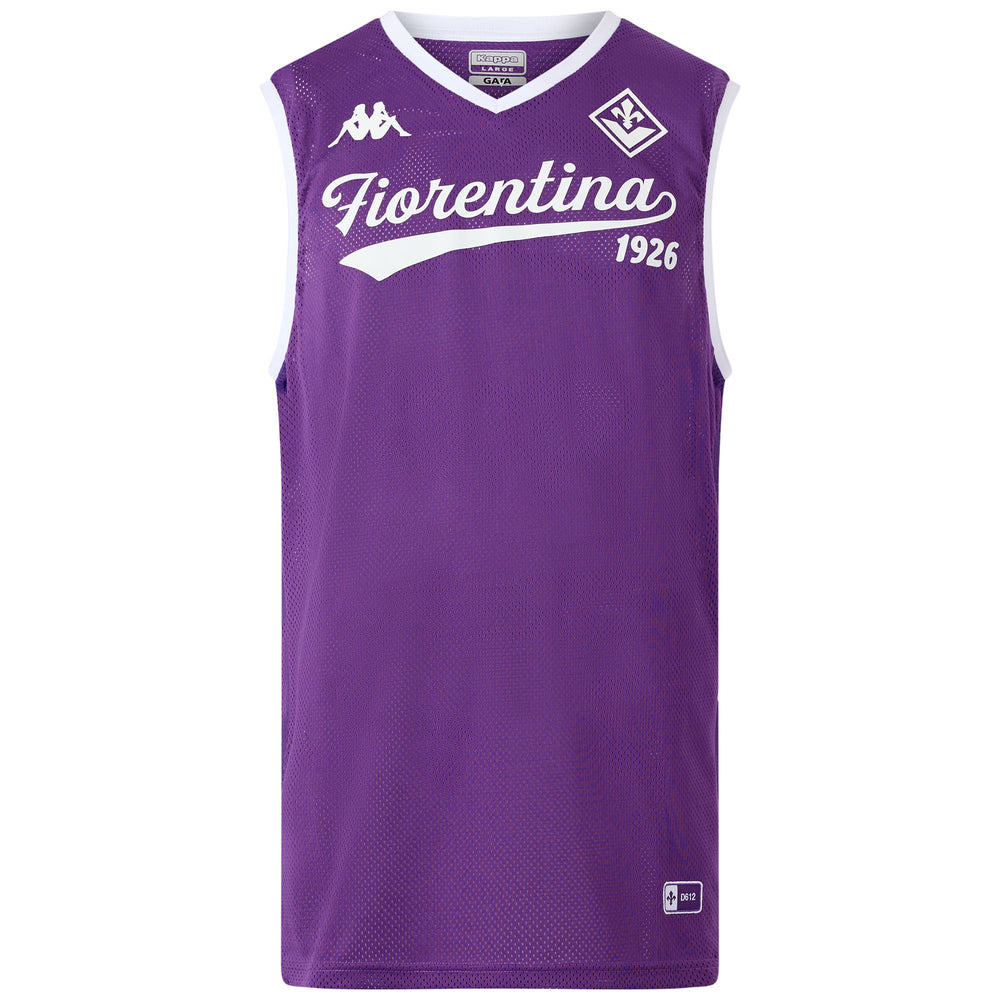 Canotta da basket viola della Fiorentina da uomo 02