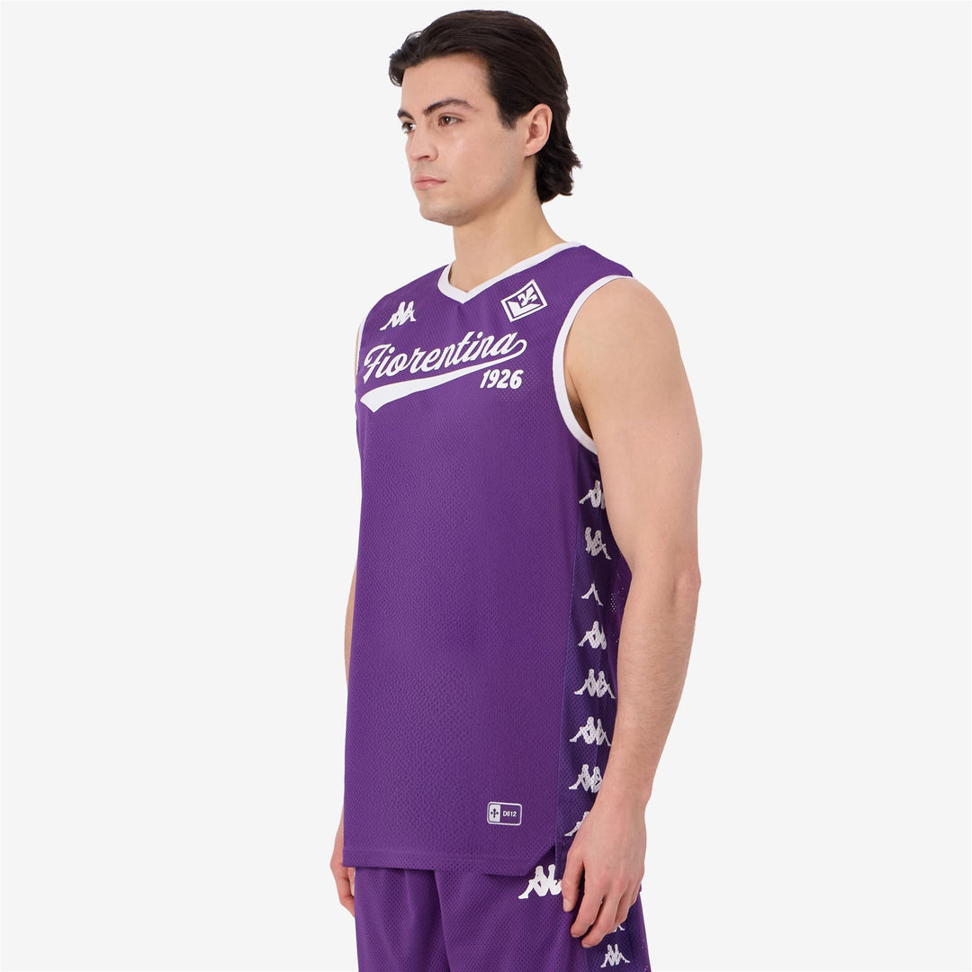 Canotta da basket viola della Fiorentina da uomo main
