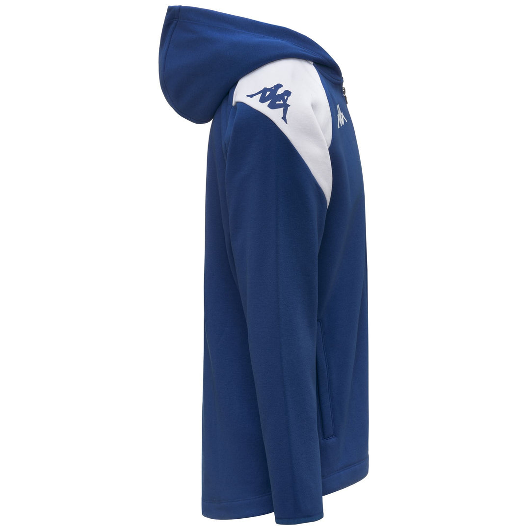 Blue Men's Slim Fit Full Zip Hoodie with Pockets main