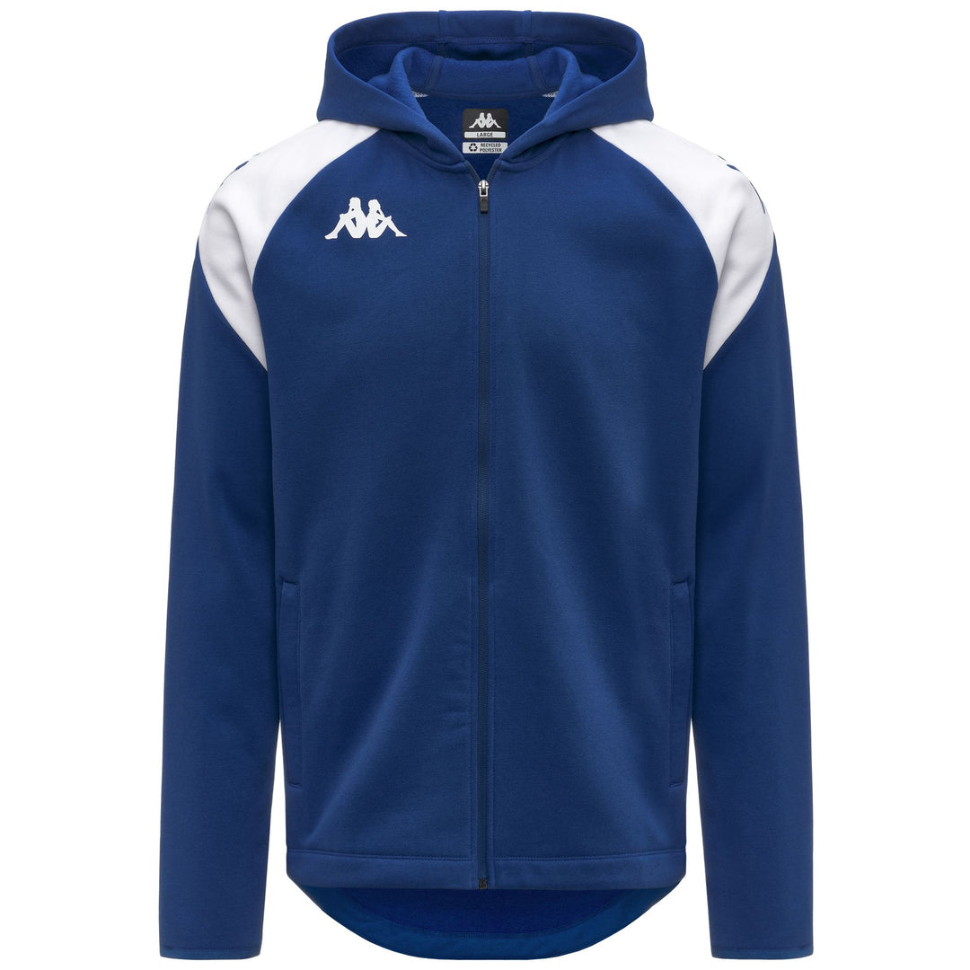 Blue Men's Slim Fit Full Zip Hoodie with Pockets 01