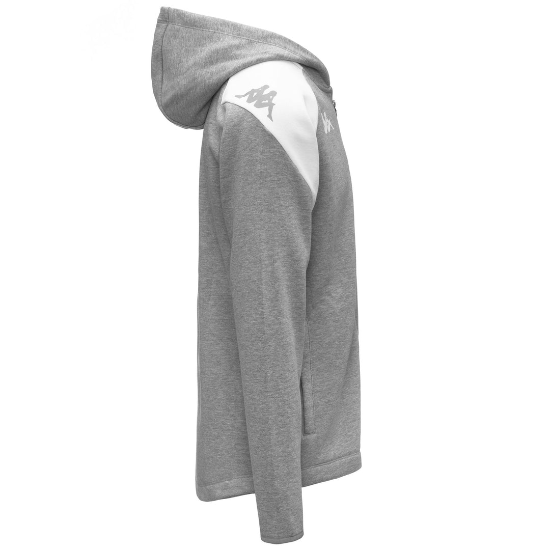 Grey Men's Full Zip Fleece Hoodie with Pockets main