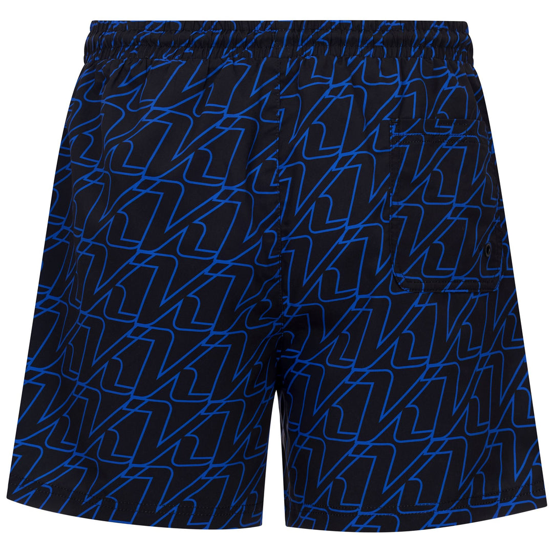 Black Men's Swimming Trunks with Omini Logo and Pockets main