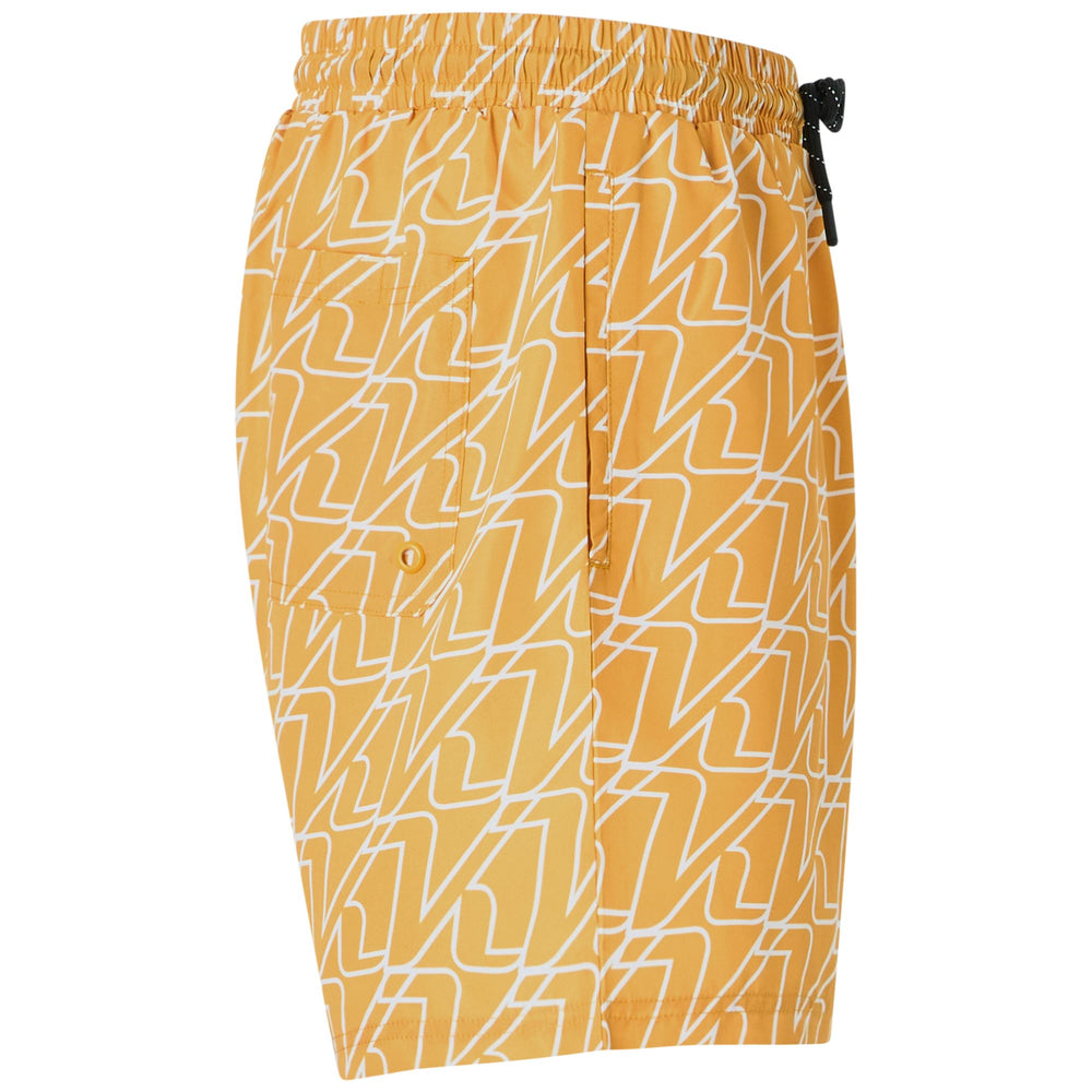 Golden yellow Men's Sportstyle Swimming Trunks. 02