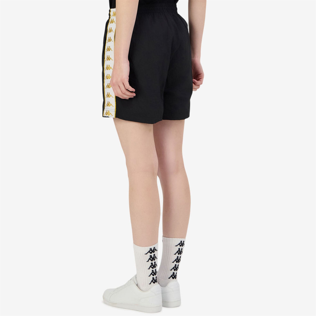 Black Gold Women's Sport Street Shorts with Elastic Waistband main